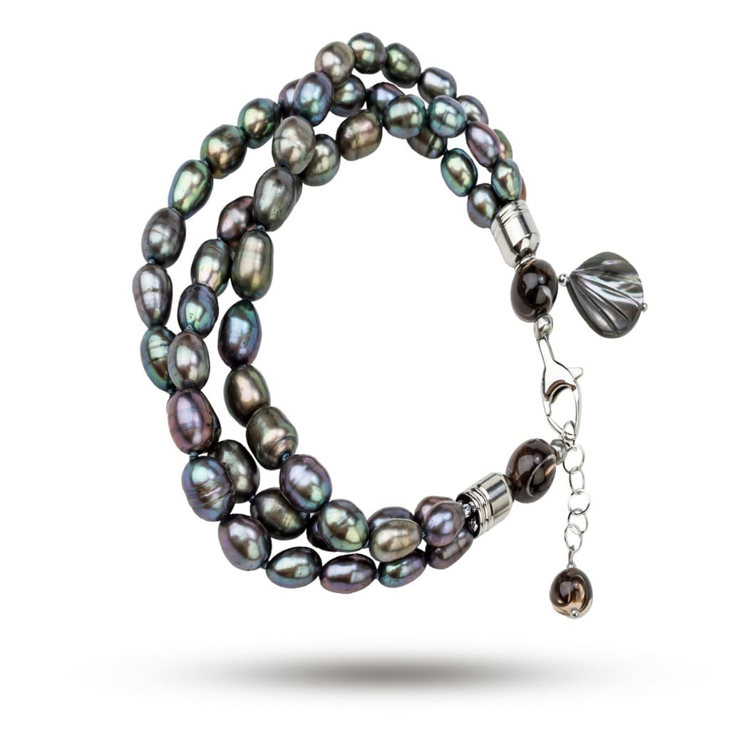 Браслет из серебра Шанталь жемчуг перламутр