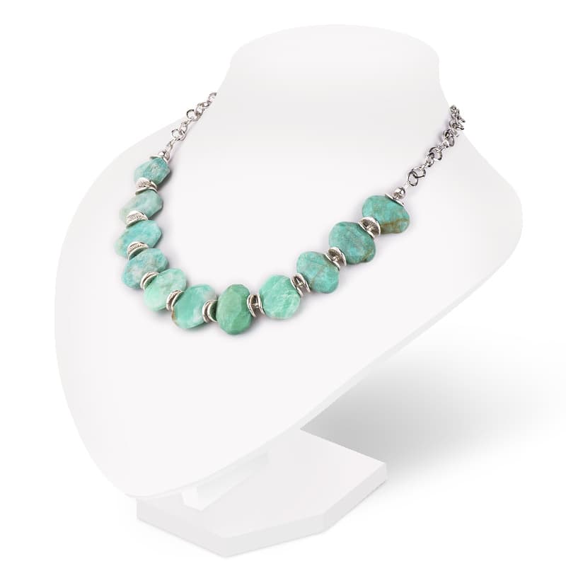 Колье "Ассоль", камень амазонит