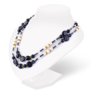 Бусы жемчуг, гематит, авантюрин