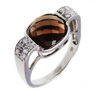 Мужское кольцо с раухтопазом